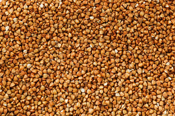 buckwheat food background. Useful cereals for vegetarians
