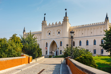 view of medieval royal castle in Lublin, Poland - obrazy, fototapety, plakaty