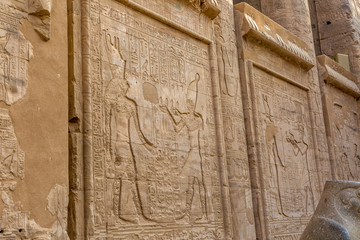 The temple of Horus in Edfu