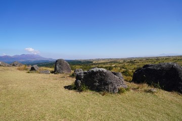 阿蘇くじゅう連山の中央に位置するパワースポット・押戸石の丘
