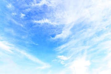 The nature of blue sky with cloud in the morning.