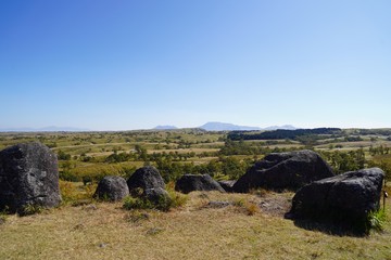 阿蘇くじゅう連山の中央に位置するパワースポット・押戸石の丘