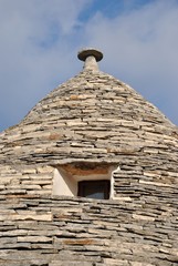 Fototapeta na wymiar Particolare del tetto di un Trullo - Alberobello - Italia