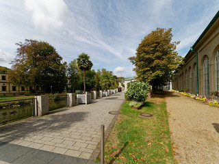 .Kurpark und Regentenbau im Staatsbad Bad Kissingen, Unterfranken, Franken, Bayern, Deutschland.