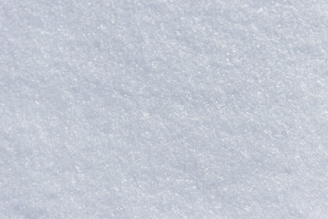 Texture of the white snow. Winter background