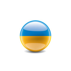 Ukraine flag, vector illustration on a white background