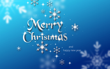 Merry Christmas greeting card