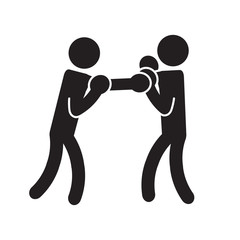 Boxing icon. Vector.