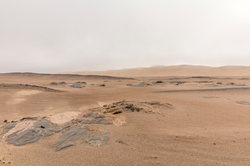 A beautiful, desolate scene at Skeleton Coast, Namibia.