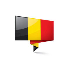 Belgium flag, vector illustration on a white background