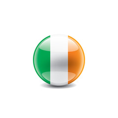 Ireland flag, vector illustration on a white background