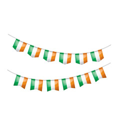Fototapeta na wymiar Ireland flag, vector illustration on a white background