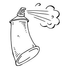 Paint balloon with paint icon. Vector illustration spray.Hand drawn paint balloon with paint.