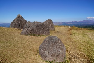 阿蘇くじゅう連山の中央に位置するパワースポット・押戸石の丘