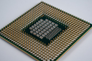 processor chip. PGA IC chip