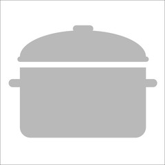 Simple vector of a gray pot perfect for this winter.