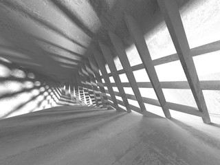 Concrete architecture background. Abstract empty dark room
