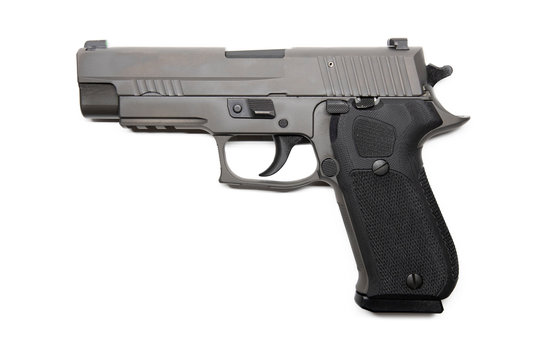 Isolated /handgun on white background