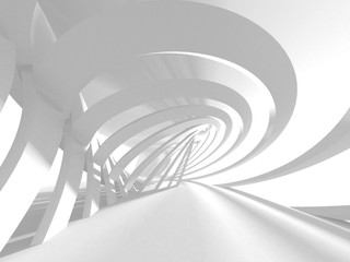 Abstract Modern White Architecture Background