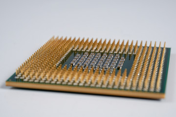 processor chip. PGA IC chip