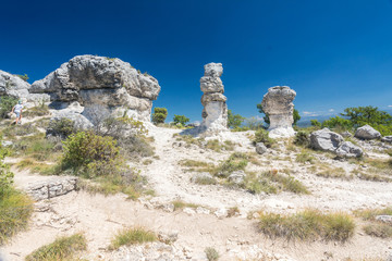 Les mourres of Forcalquier in France