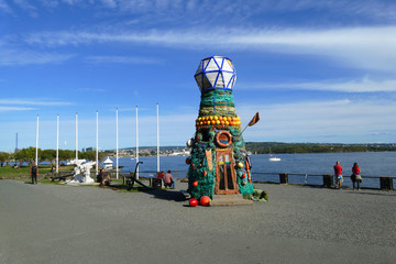 Bygdoy lighthouse art installation, Oslo, Norway © Milan
