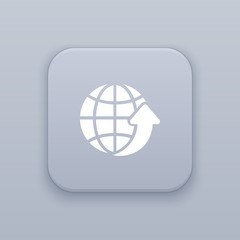 Global download, Global network button, best vector