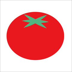 Simple vector of a tomato