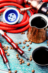 Hookah with aroma coffee