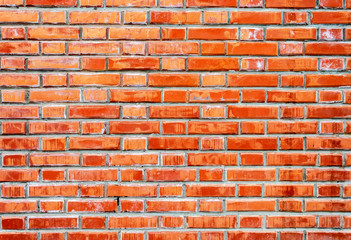 Obraz premium Red brick wall as background texture