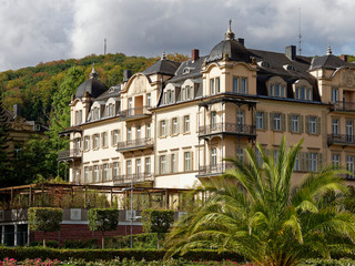 .Kurpark und Regentenbau im Staatsbad Bad Kissingen, Unterfranken, Franken, Bayern, Deutschland.