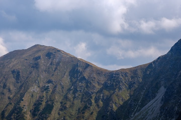 Obraz premium mountain panorama from top of Banikov peak in Slovakian Tatra mountains