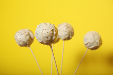 Sweet candy dessert, cake pop.