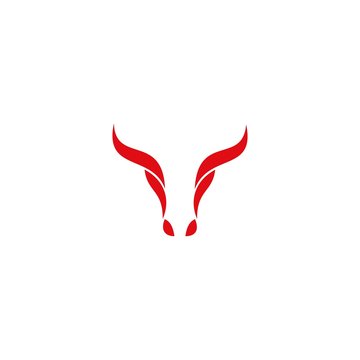 Bull Head Vector. Bull Logo Design.