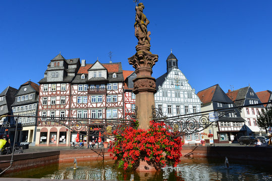 Marktbrunnen am Marktplatz Butzbach