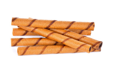 Wafer stick on white background