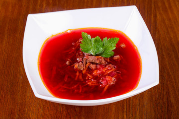 Russian borcht soup