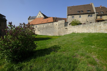Fototapeta na wymiar Schloss Neuenburg bei Freyburg, Burgenlandkreis, Sachsen-Anhalt, Deutschland.....