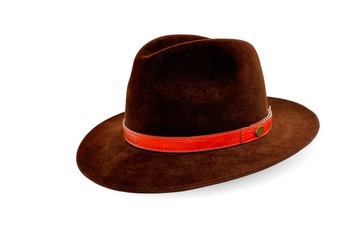 Hut für Mann, braun, freigestellt