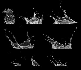 water splash multiple