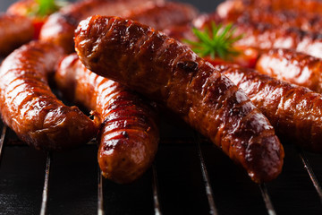 Grilled sausages