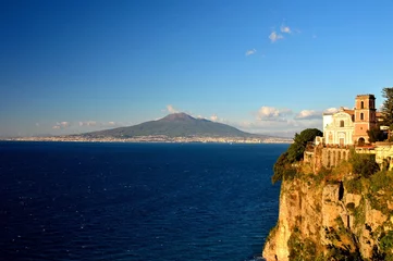 Crédence de cuisine en verre imprimé Naples Morning time on the Gulf of Naples