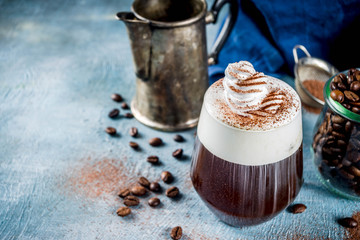 Irish coffee cocktail