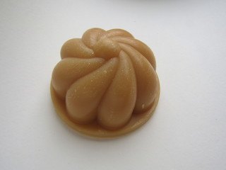 Handmade soap in the form of marshmallow.