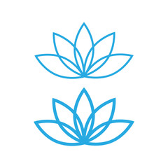 Lotus icon. lotos flower calm and harmony pictogram vector