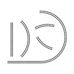 Railway line track. Track and railway background