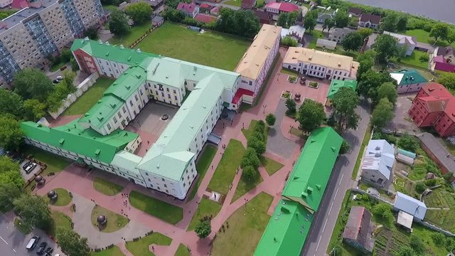 Polotsk State University, Belarus. Aerial view