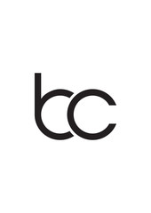 Obraz premium bc logo letter 