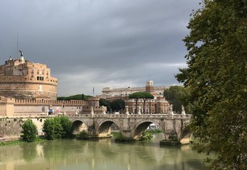 Bridge Vittorio Emanuele in rome italy