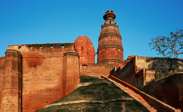 Radha Madan Mohan Temple in the holy city of Vrindavan. India.